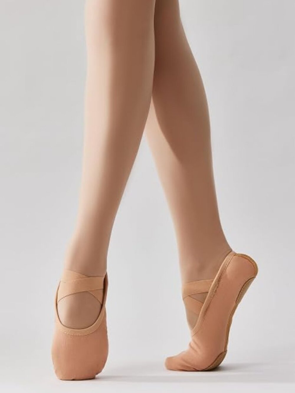 SANGEESON Women's Ballet Shoes Stretch Canvas Dance Slippers